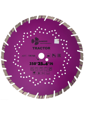 Диск алмазный отрезной 350х25,4 серия Tractor TR709