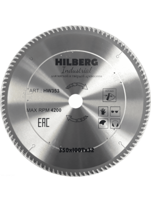 Диск пильный серия Hilberg Industrial 350х100Тх32 mm HW353