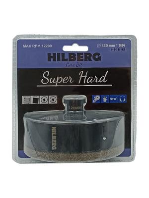 Коронка алмазная по керамограниту 120 мм Hilberg Super Hard M14 HH693