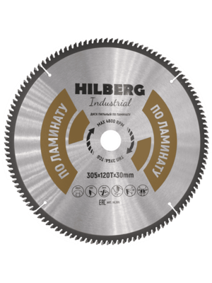 Диск пильный Hilberg Industrial ЛАМИНАТ 305х120Тх30 mm HL305